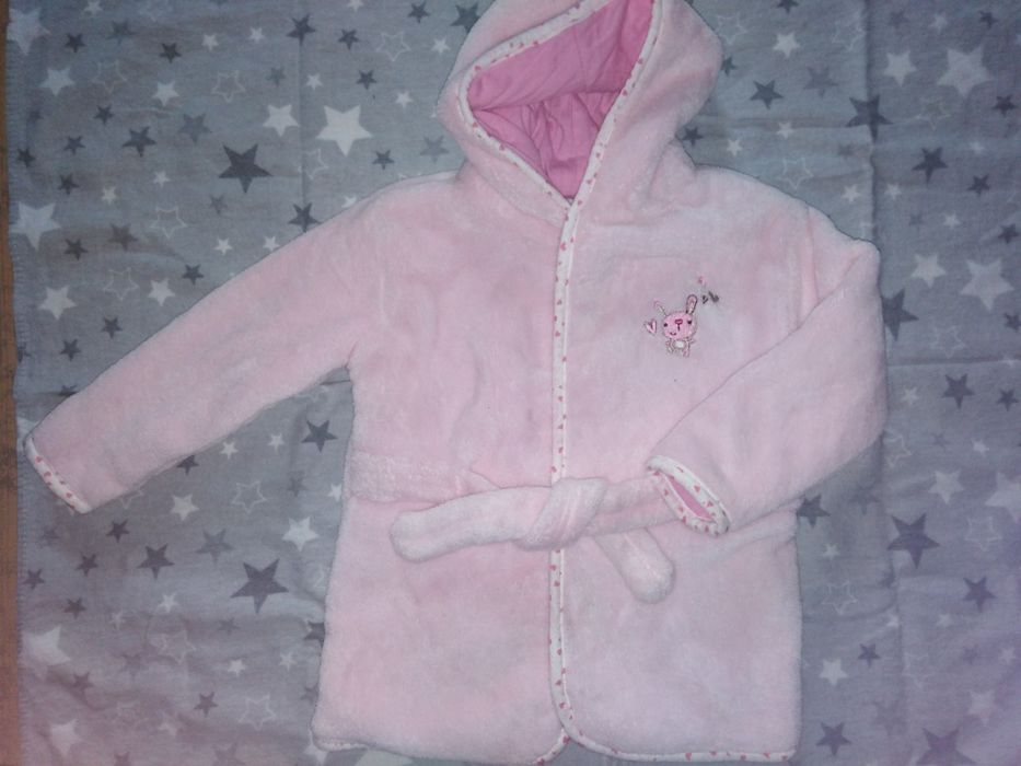 Bluza biała polarek dla dziewczynki rozm 80, 74roz pozost