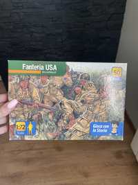 Żołnierzyki figurki fanateria USA worldwarII  1:72