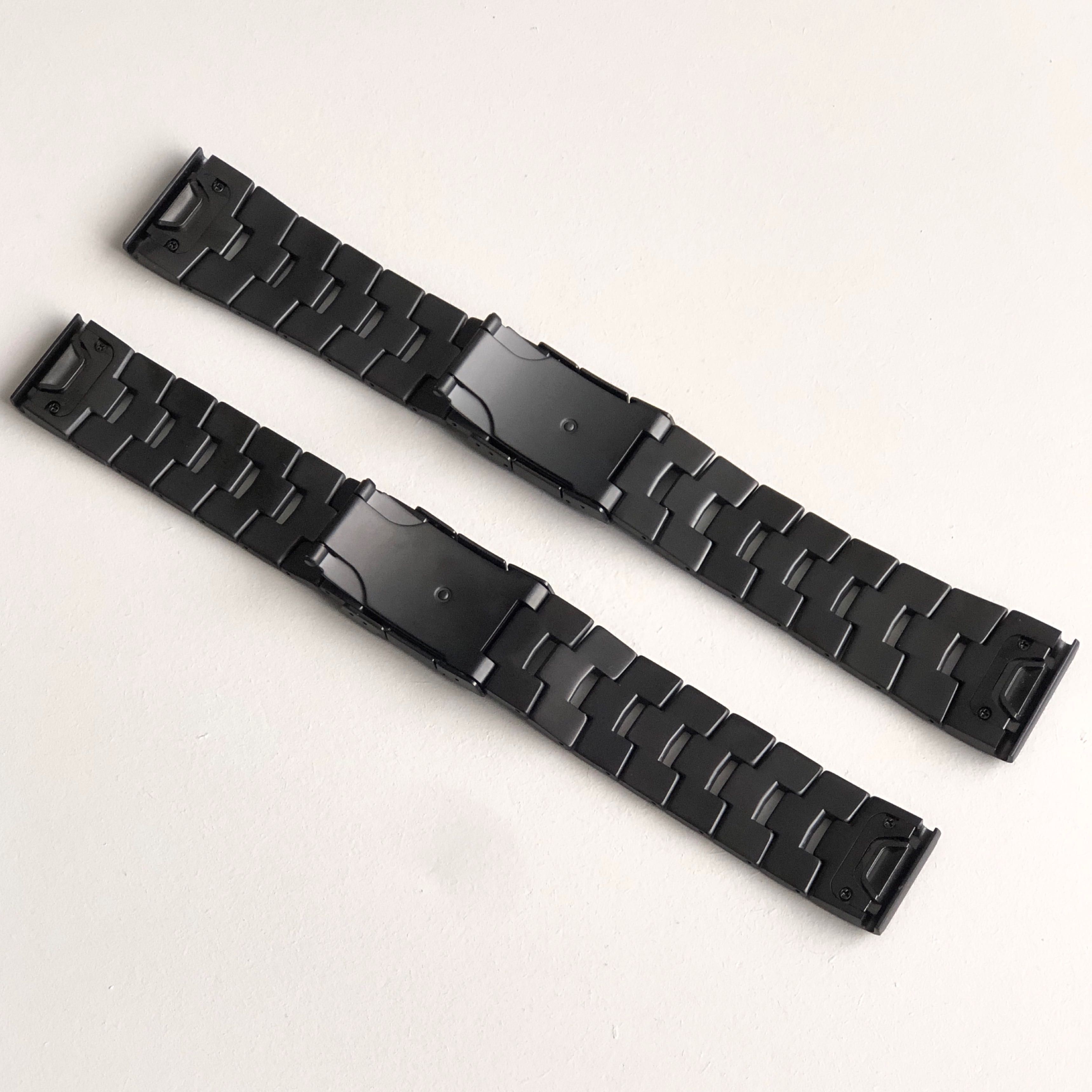 Титановий браслет на годинник Garmin Quick Fit 22 26mm ремінець Гармін
