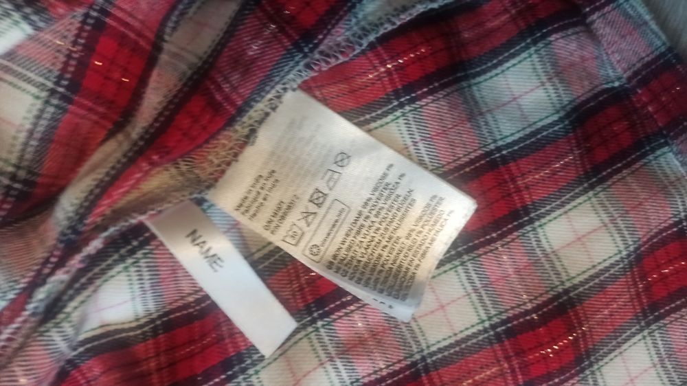 Koszula w kratkę dla dziewczynki 134 h&m