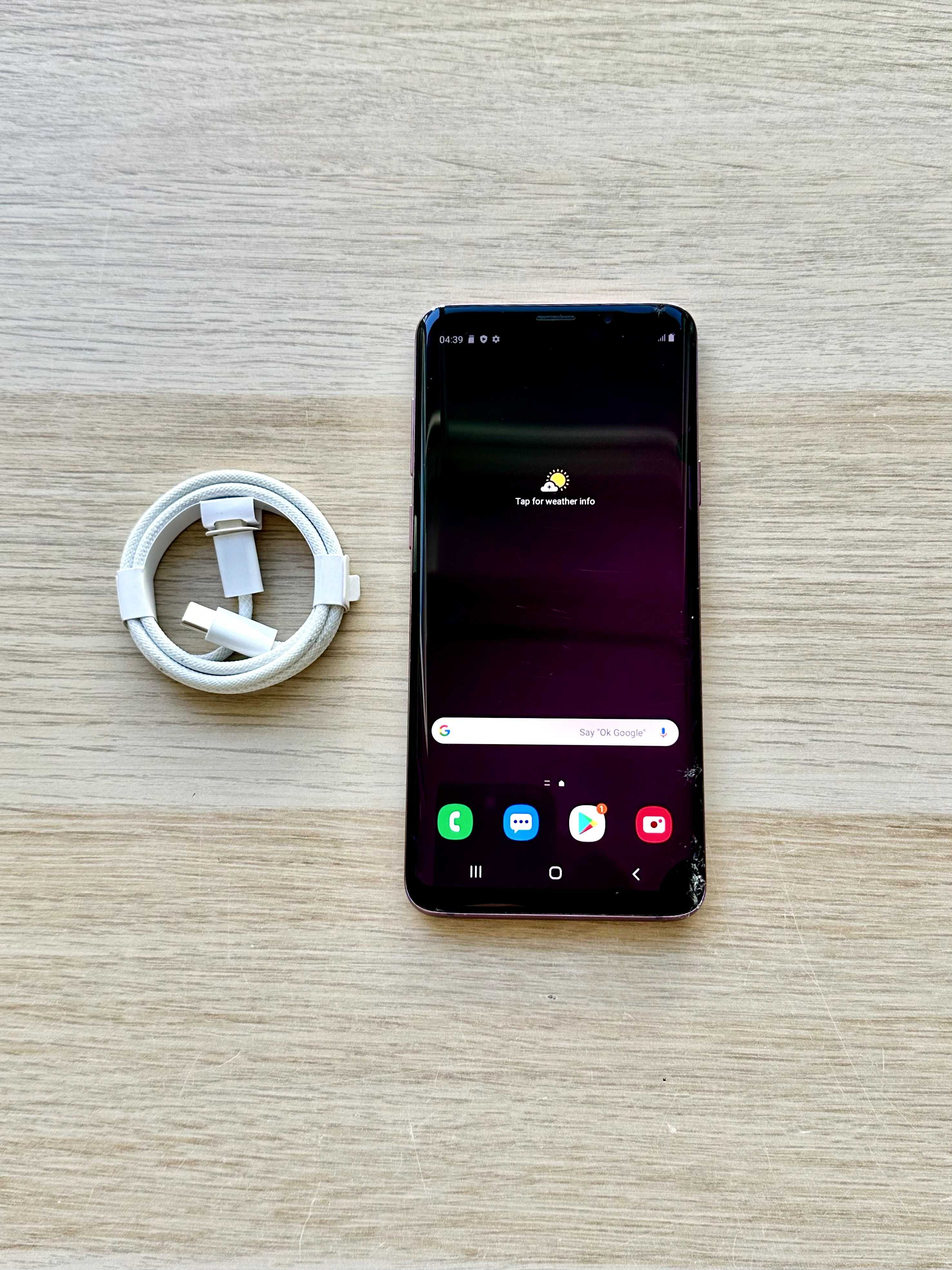 Samsung Galaxy S9+ Plus 64GB Fioletowy – Uszkodzony Ekran