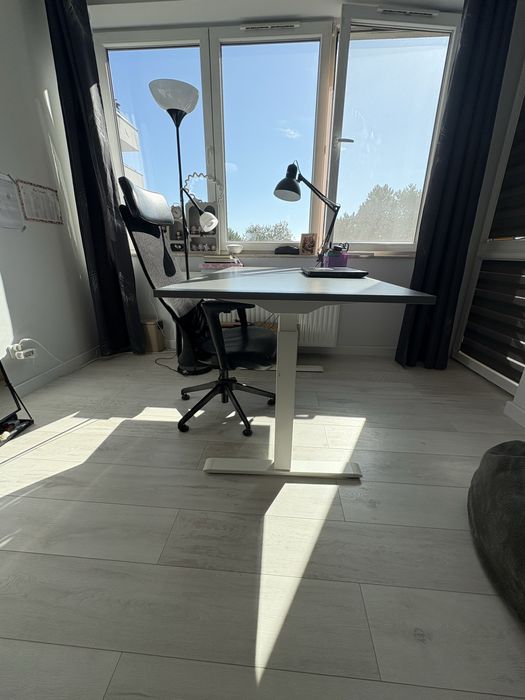 Biurko elektryczne ikea Rudolf 140x80