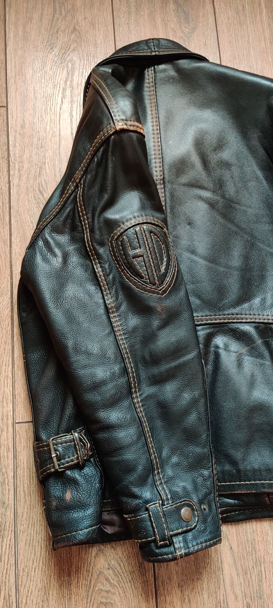 Куртка "Harley Davidson" от бренда  Pretender, кожа, size L.
