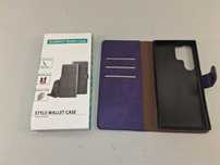 W093 Etui Portfel Magnetyczne do Samsung Galaxy S23 Ultra Fiolet