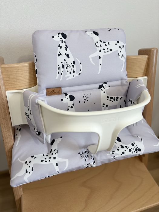Poduszki wodoodporne do Stokke Tripp Trapp 2w1 dalmatyńczyki pokrowce