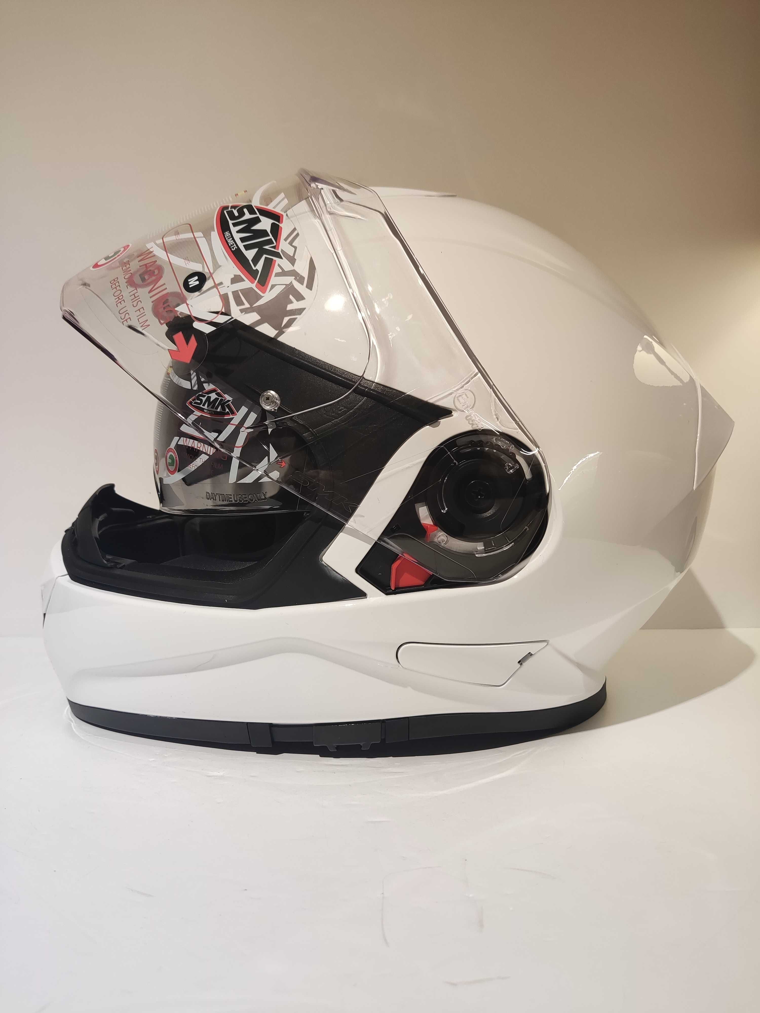 Capacete dupla-viseira integral mota scooter novo