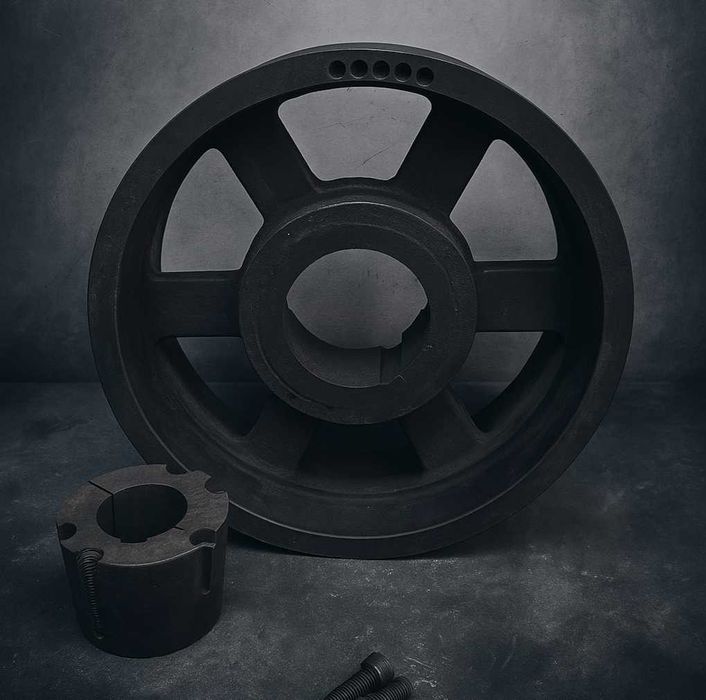 Koło pasowe SPB fi460mm 8 pasków do peleciarki / peleciarka