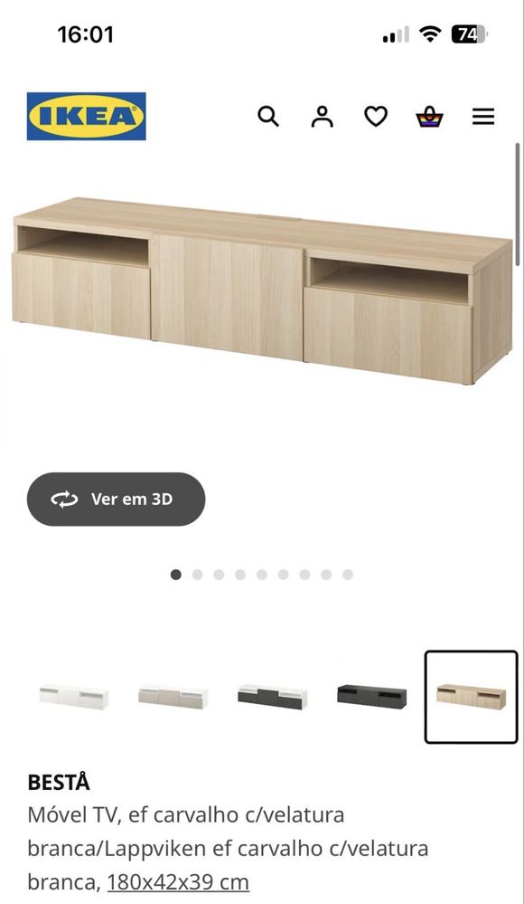 Movel TV IKEA, estado novo