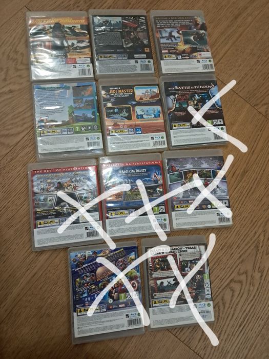 Zestaw 3 gier na PS3.