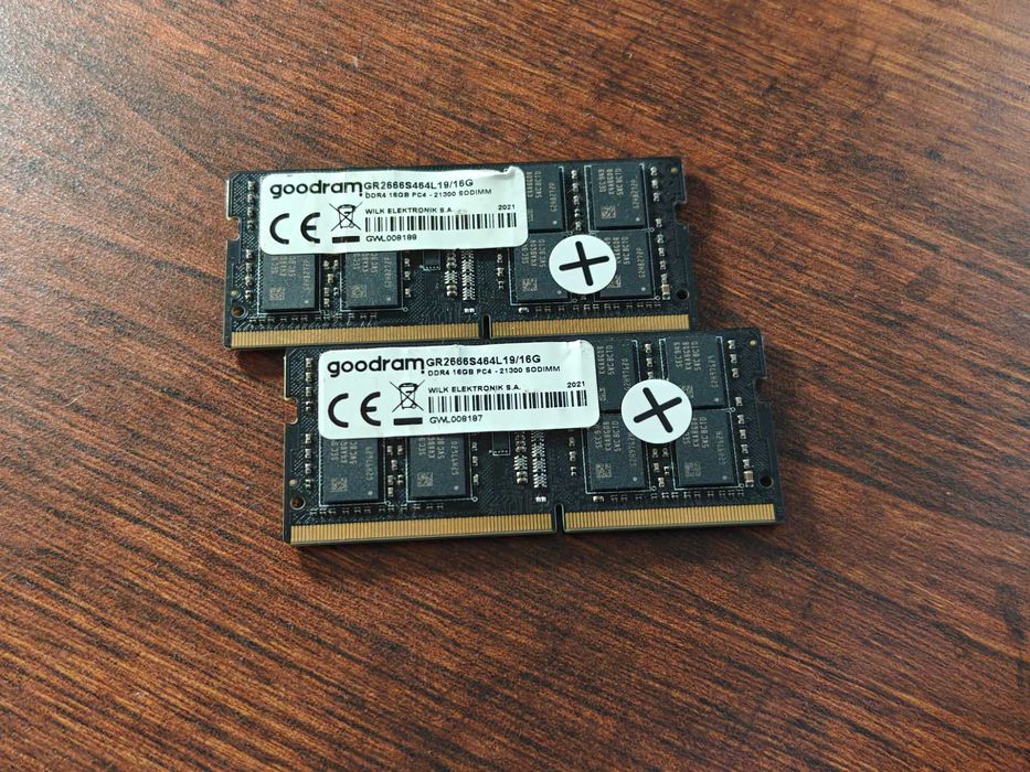 GOODRAM Pamięć RAM DDR4 SODIMM 32GB, 2x16GB 2666MHz CL19