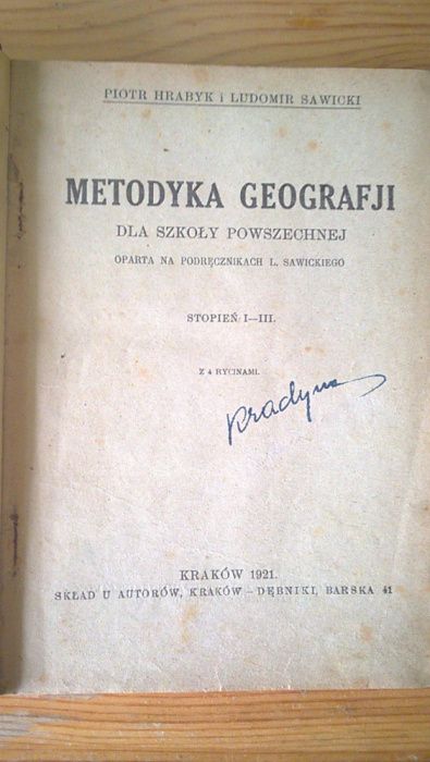 Geografja Ludomir Sawicki 1921r