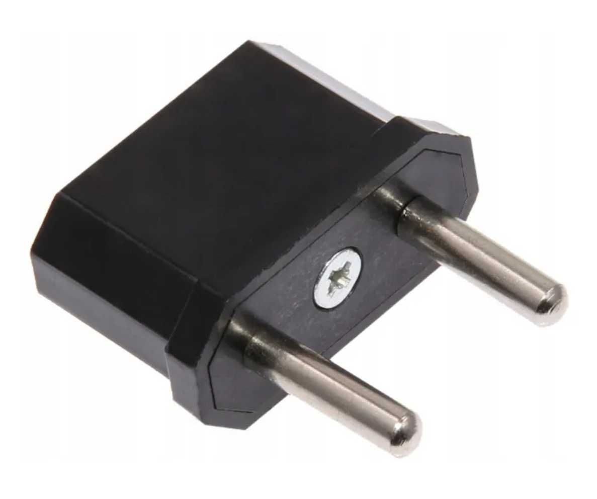 Adapter podróżny PRZEJŚCIÓWKA wtyk PL - gniazdo USA czarny