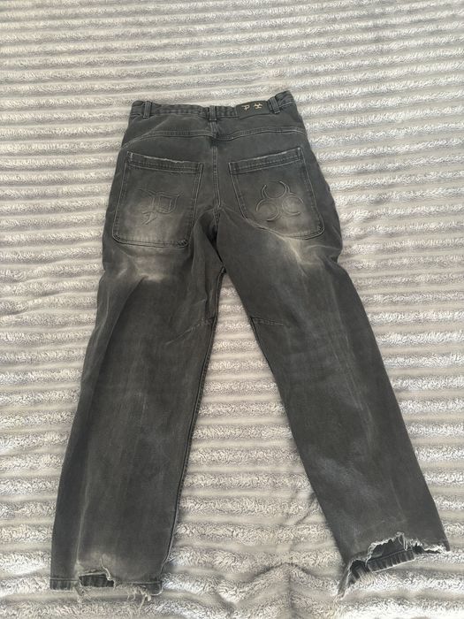 Черные беги джинс в колабе House x premiere