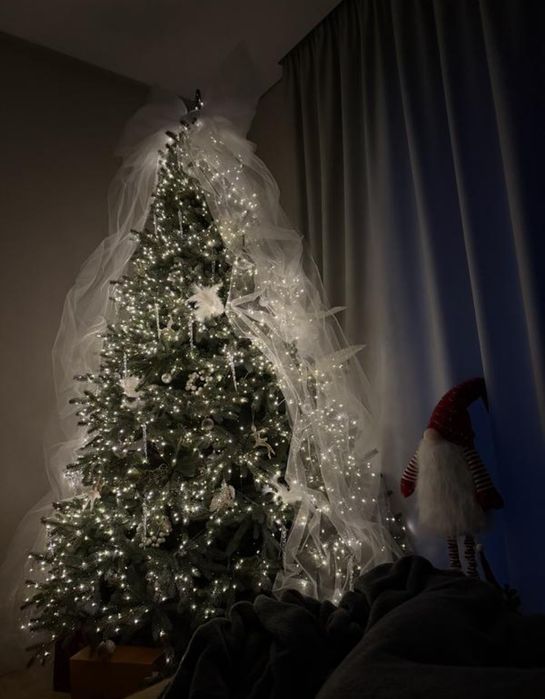 Бант на ялинку, бантик на ялинку, фатіновий бант,бант на ёлку