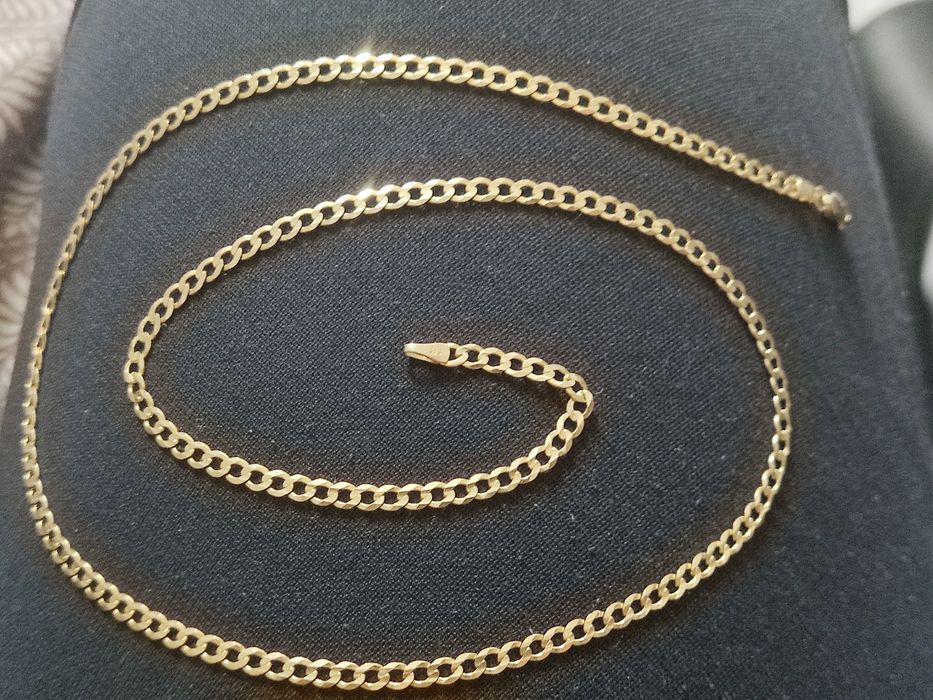 Złota pancerka łańcuszek 585 złoto