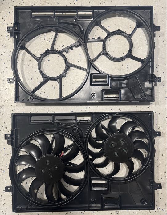 дифузор з вентиляторами рамка vw tiguan 2018 2019 2020 2021 2022 2023