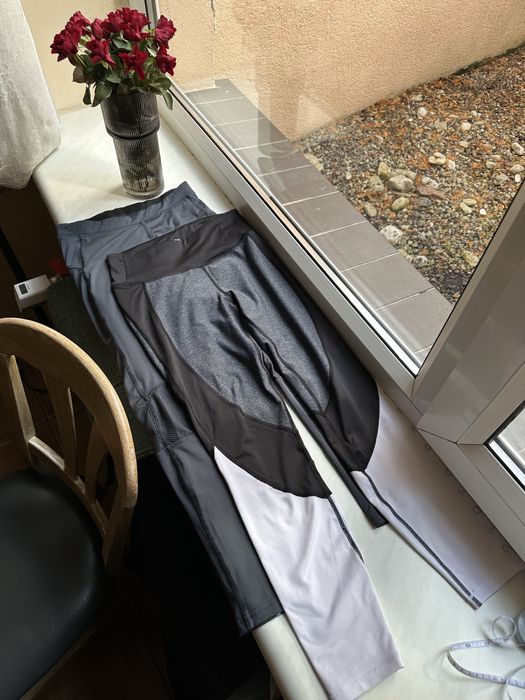Zestaw 2 legginsów – Crivit i H&M – rozmiar S damskich czarne