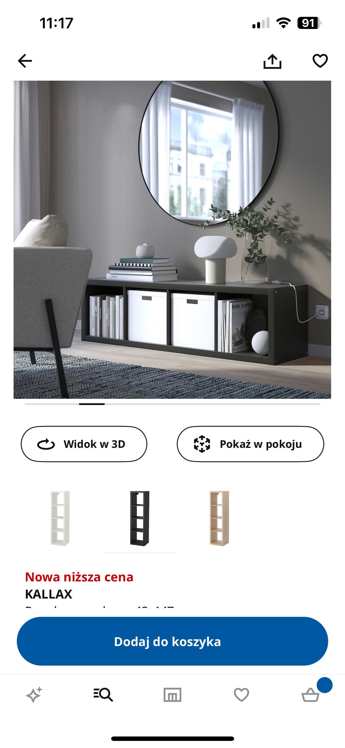 Regał z szafkami ikea