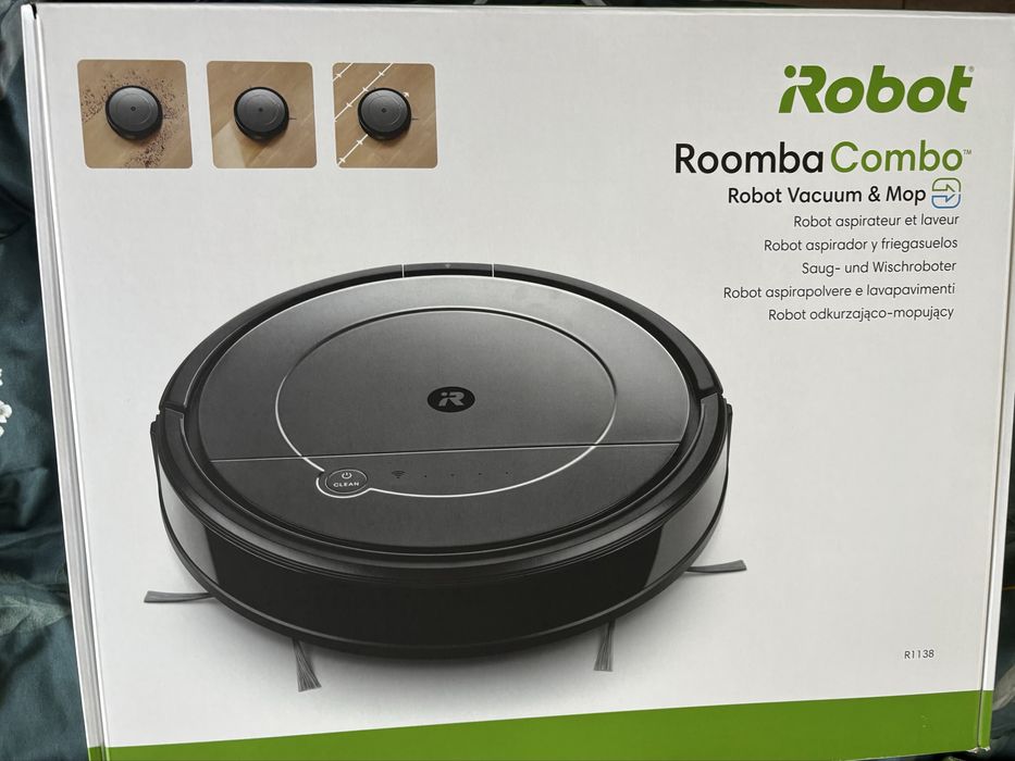 Robot sprzątający iRobot Roomba Combo R113840 – odkurzanie + mopowanie