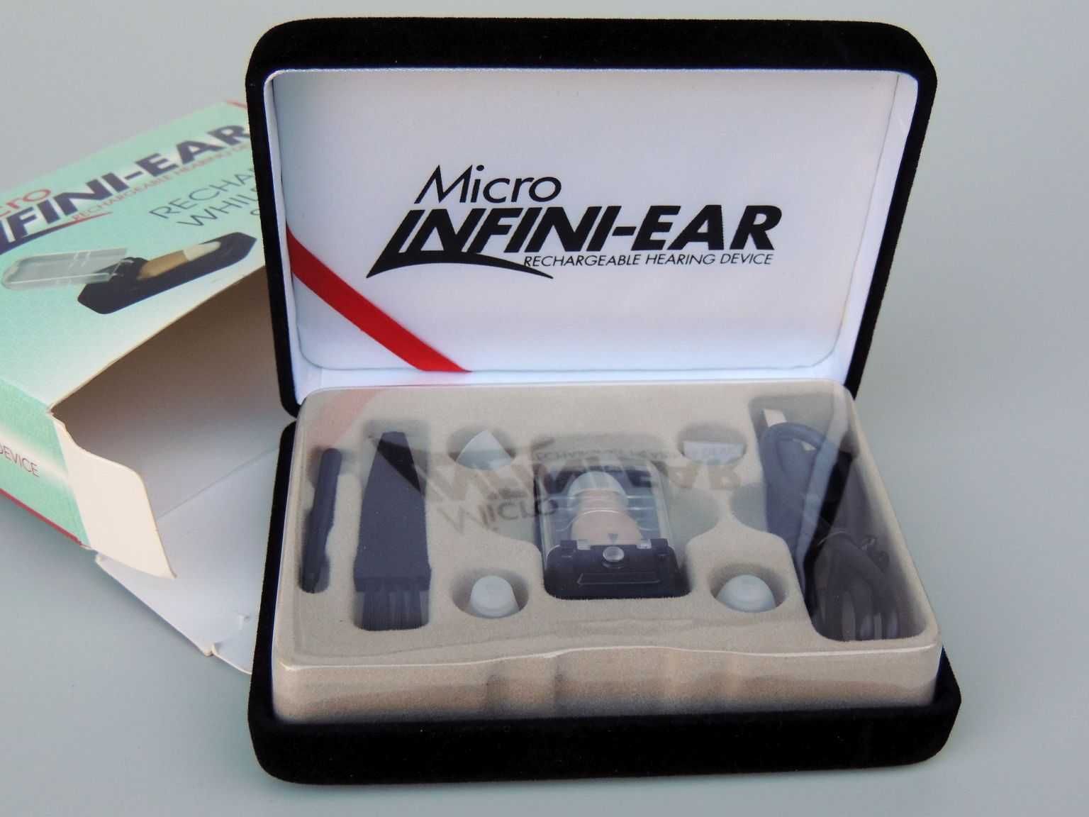 Ładowalny aparat słuchowy *Micro infini ear*
