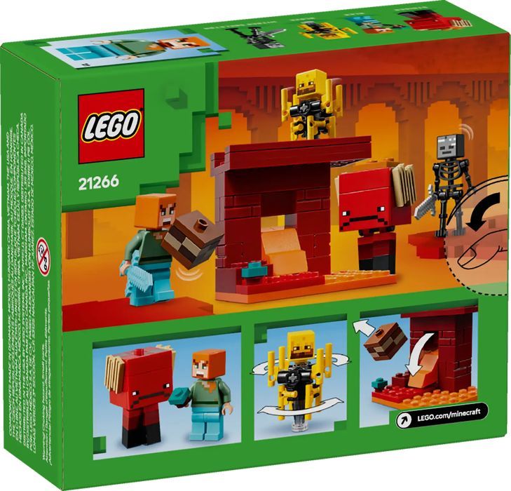 Klocki Lego Minecraft Bitwa na moście Netheru dla dzieci 6+