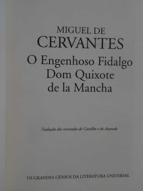 Dom Quixote de La Mancha de Miguel de Cervantes