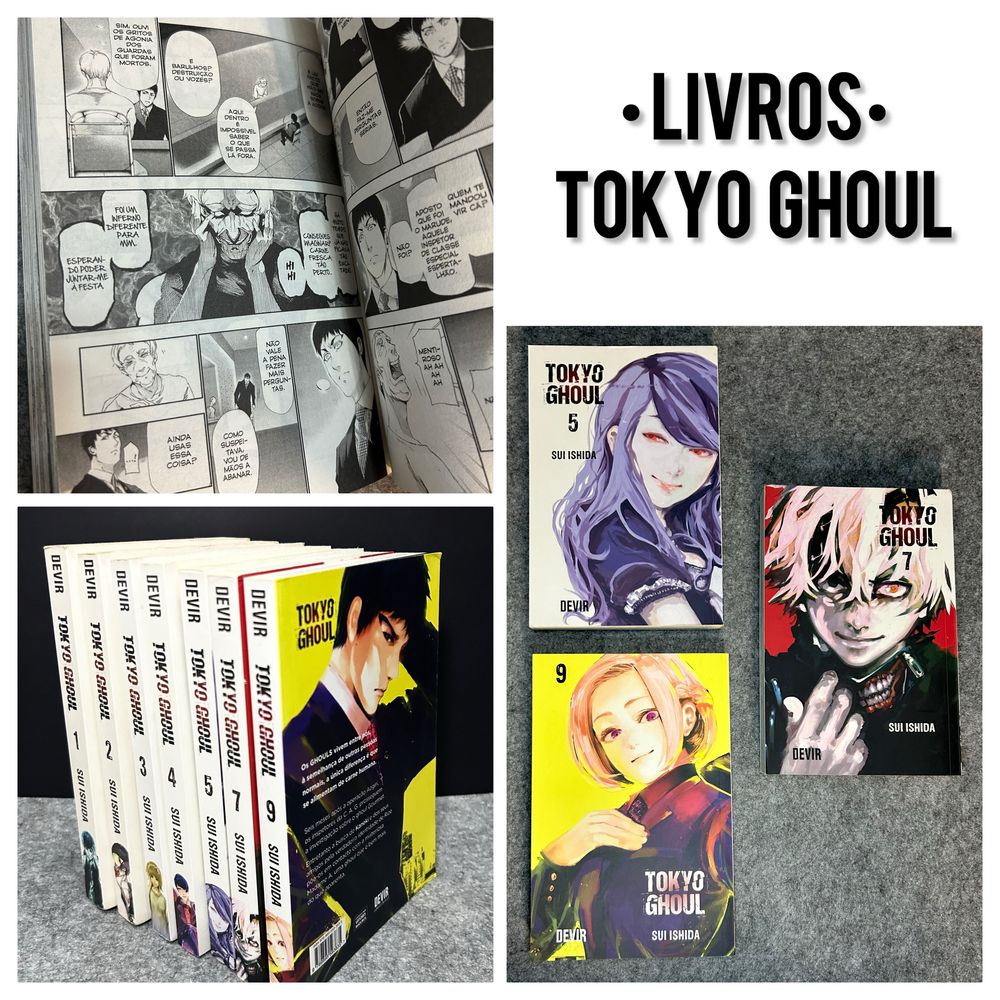 Tokyo Ghoul: Volumes 1, 2, 3, 4, 5, 7  (DEVIR) - portes incluídos