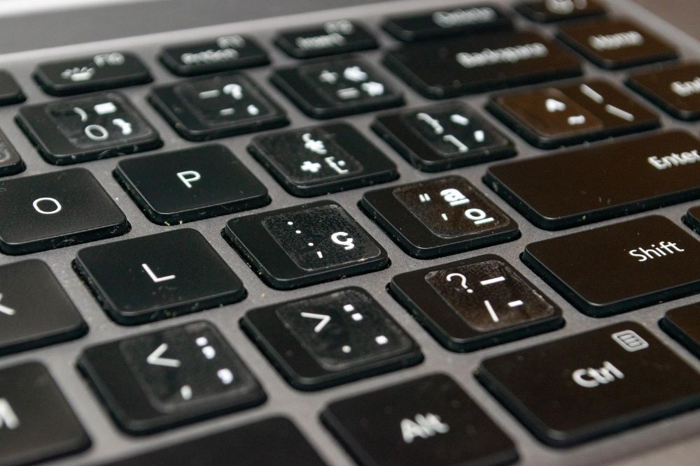 Autocolantes Teclado Português PT-PT Transparentes (Branco)