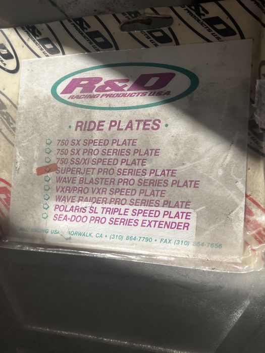Ride plate para mota de agua  - placa competicao