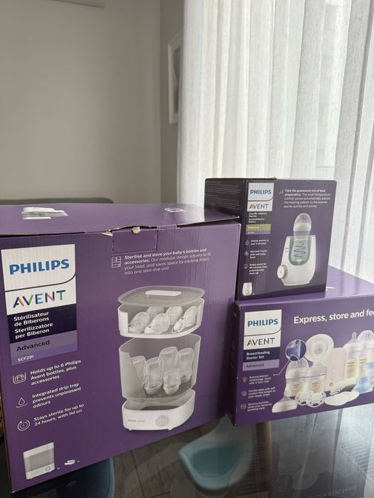 Набір молоковідсмоктувач стерилізатлр розігрівач Phillips Avent