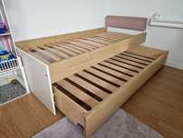 Meblik White Oak łóżko DOUBLE podwójne 90x200cm