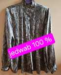 Bluzka koszulowa  M 100% jedwab gruby
