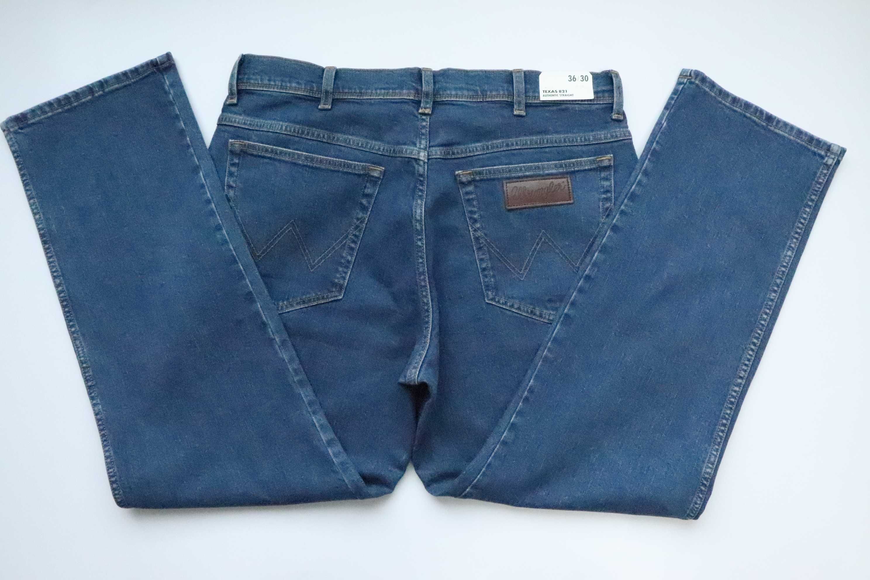 WRANGLER TEXAS 821 W36 L30 męskie spodnie jeansy nowe straight