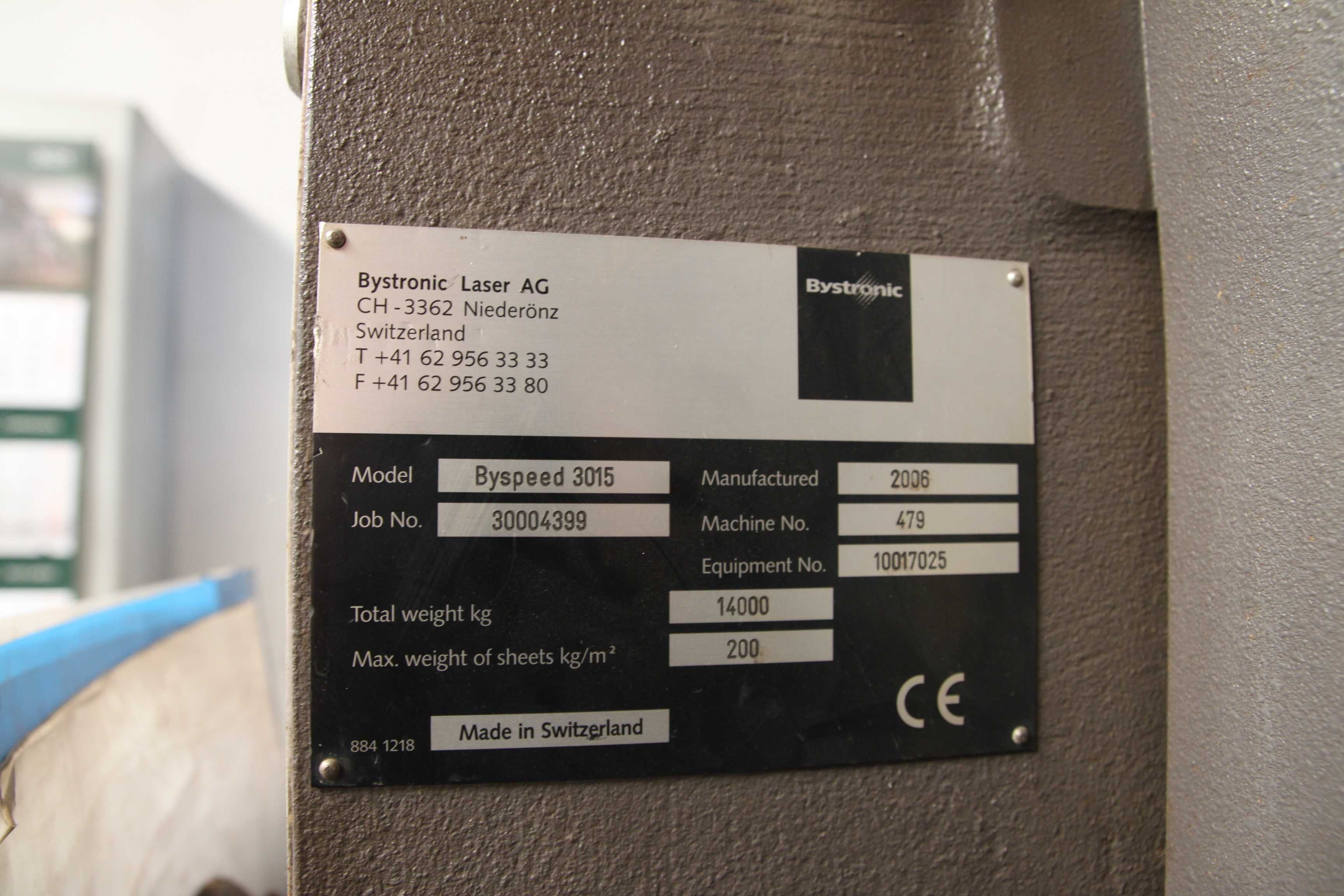 Laser Bystronic Byspeed 3015