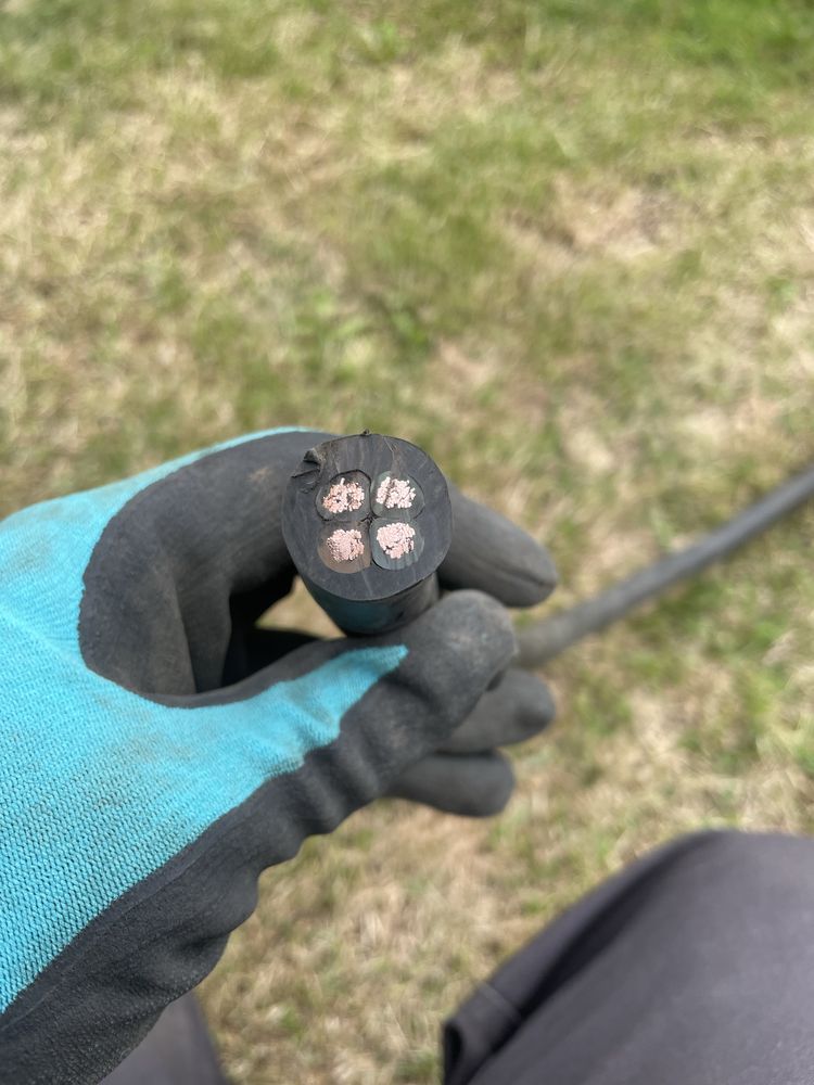 Kabel zasilajacy siłowy w oplocie gumowym 4x5 mm2