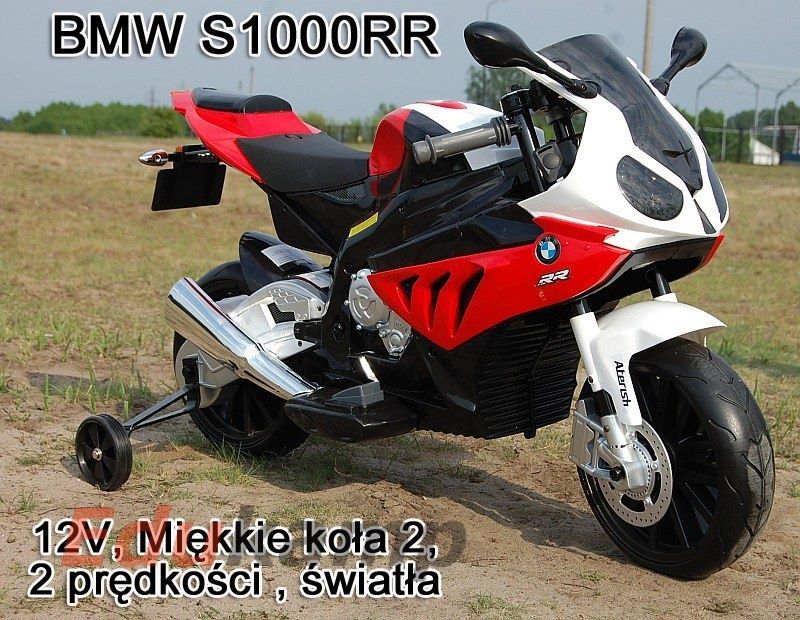 Motor dla dziecka na akumulator Ścigacz Bmw S1000rr 2x45W Koła Eva!