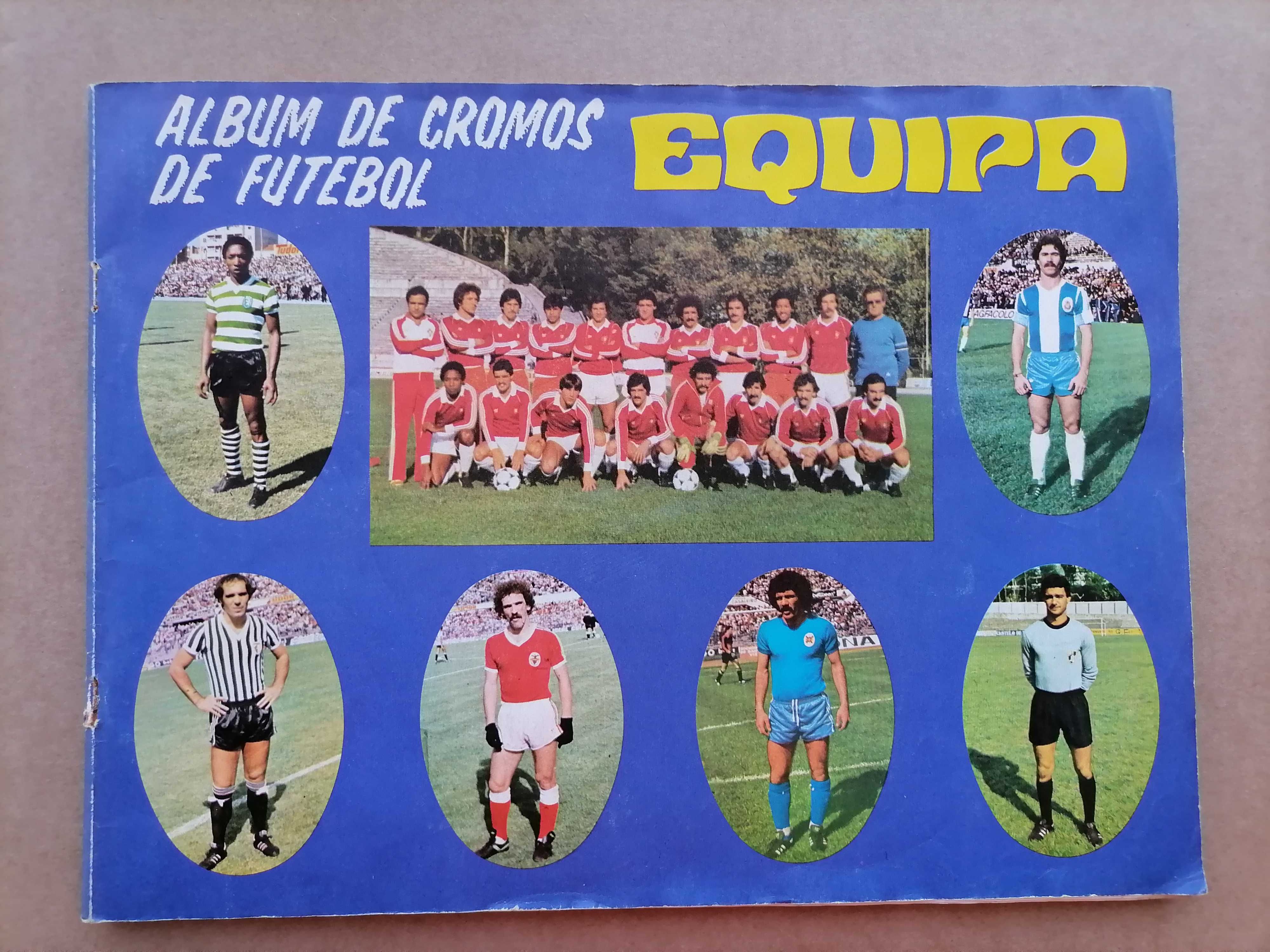 Álbum Cromos de Futebo EQUIPA 1980/81 COMPLETA c/Seleção Portugal