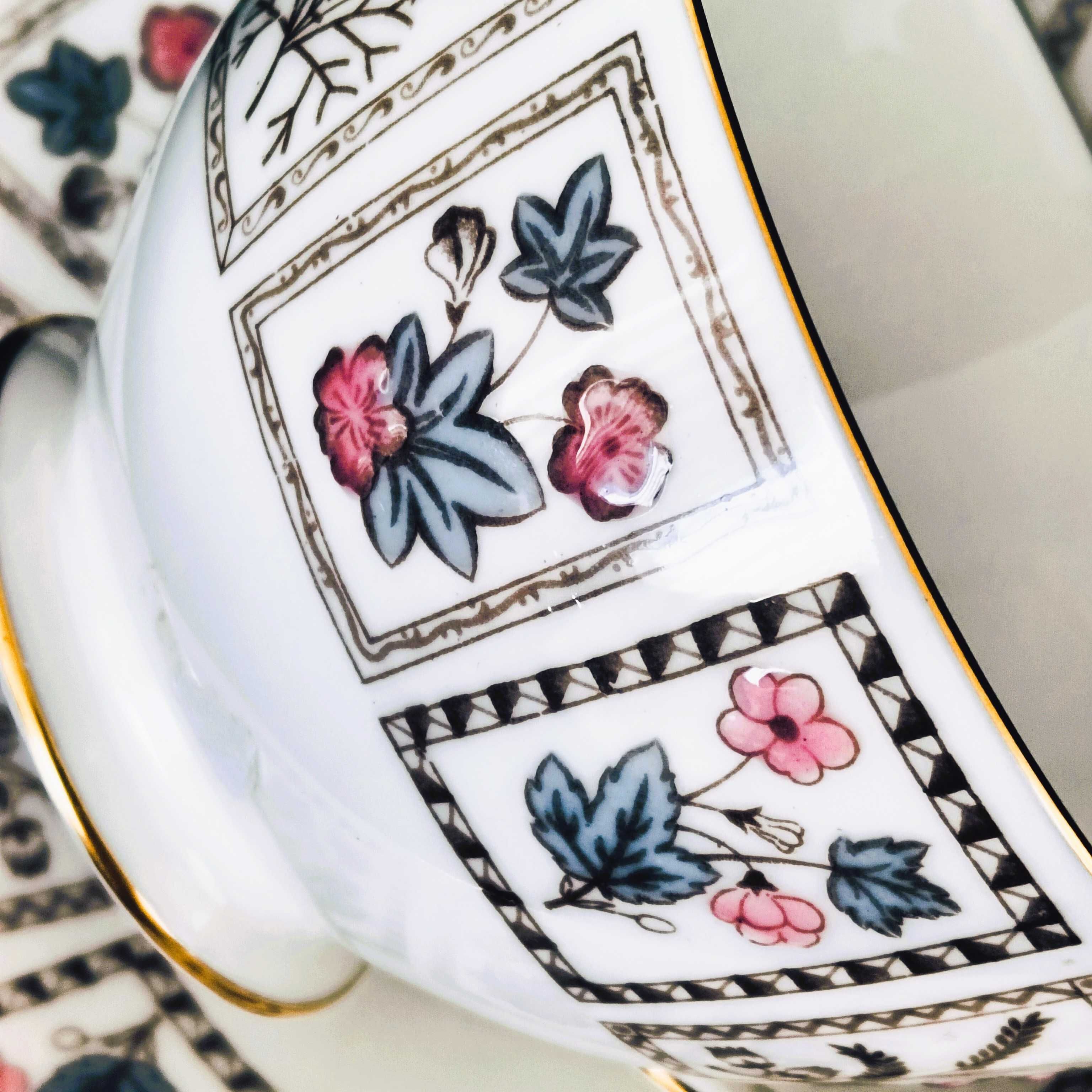 **KOMPLET filiżanka cukiernica porcelana Minton vs Doulton