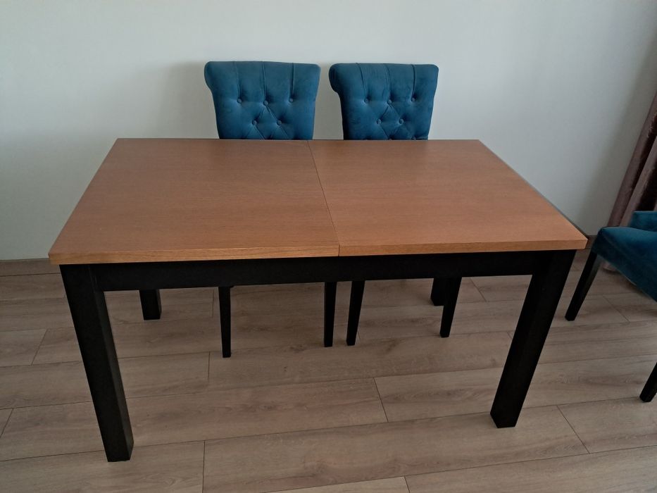 STÓŁ ROZKŁADANY dębowy fornir 140/180x90cm