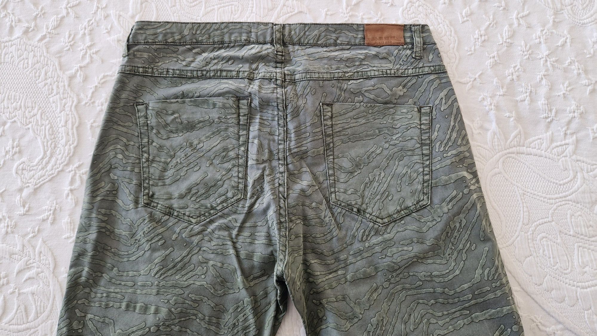 Calças Verdes Zara tamanho 36