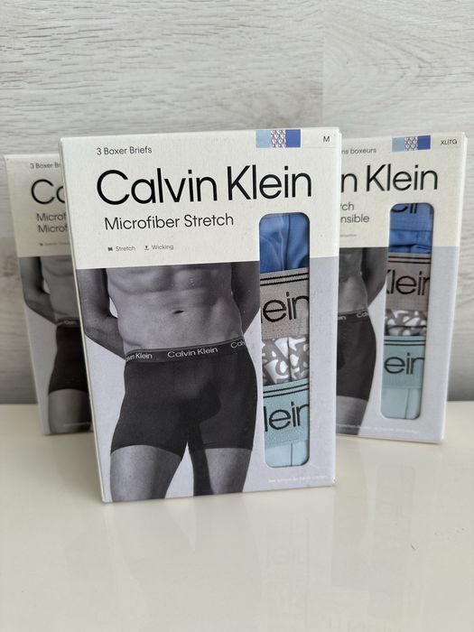 Брендова чоловіча білизна труси боксери Calvin Klein пак 3шт