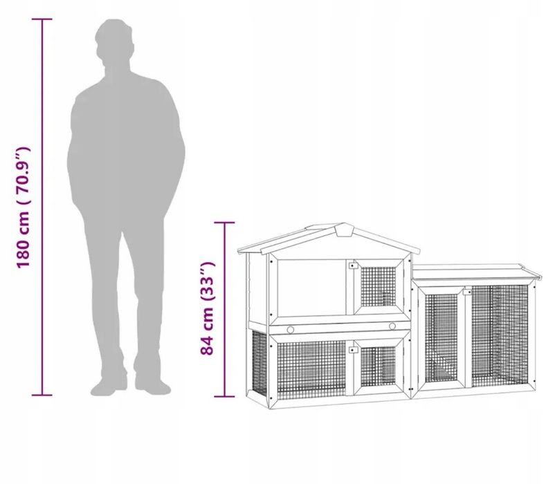 Klatka dla zwierząt wybieg dla krulików gryzoni domek