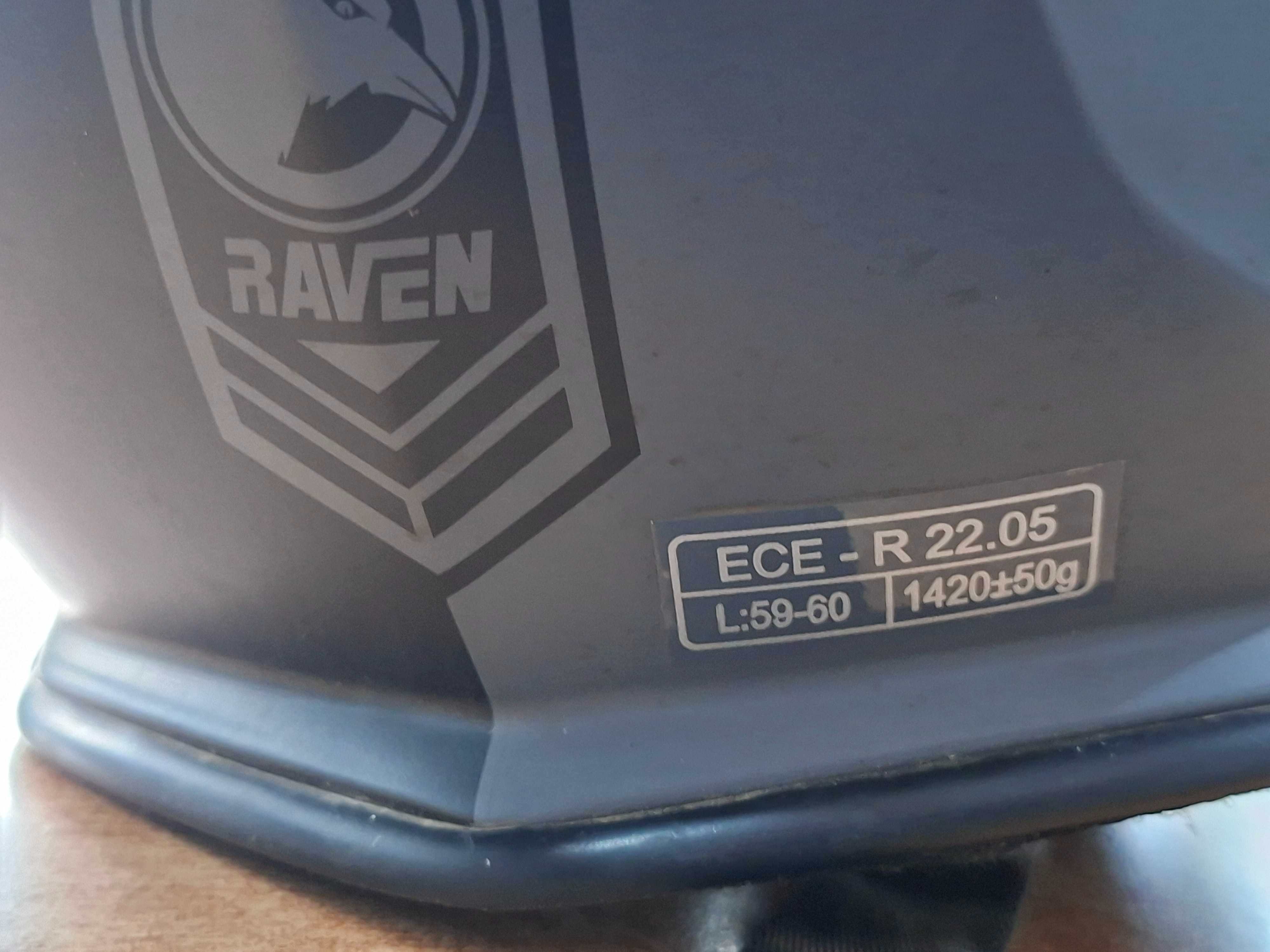 Kask motocyklowy Raven Airborne Split rozmiar L + gogle Scott