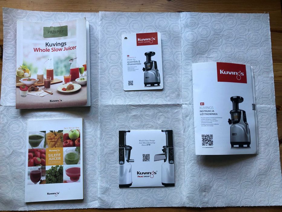 Wolnoobrotowa wyciskarka do soków Kuvings (Slowjuicer)