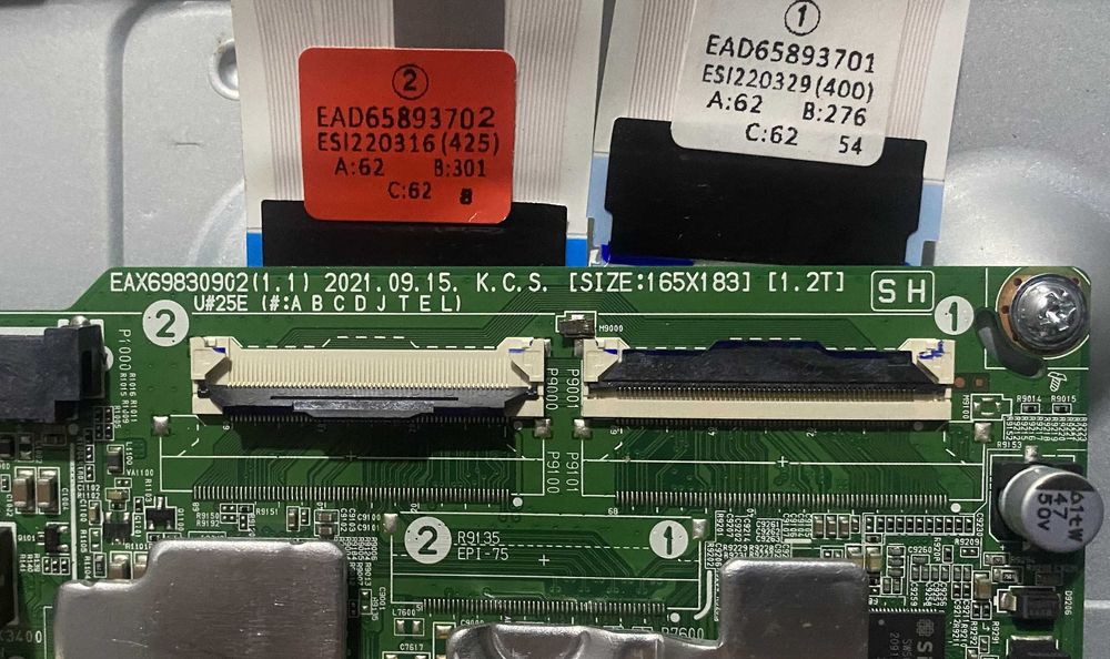 Peças LG 43UQ75006LF LGP43T-19U1 EAX68304.102  EAX69830.902 Testadas