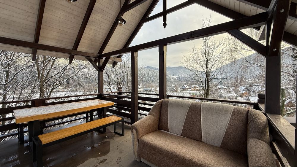 Оренда будинку в Карпатах з чаном та  сауною з басейном