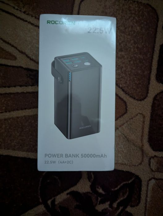 Power Bank 50000mAh Rocoren 22.5w RCB5K-22.5 павер бенк для роутера