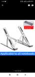 Podstawka pod laptopa Aluminium regulowana do max 15.6 laptop