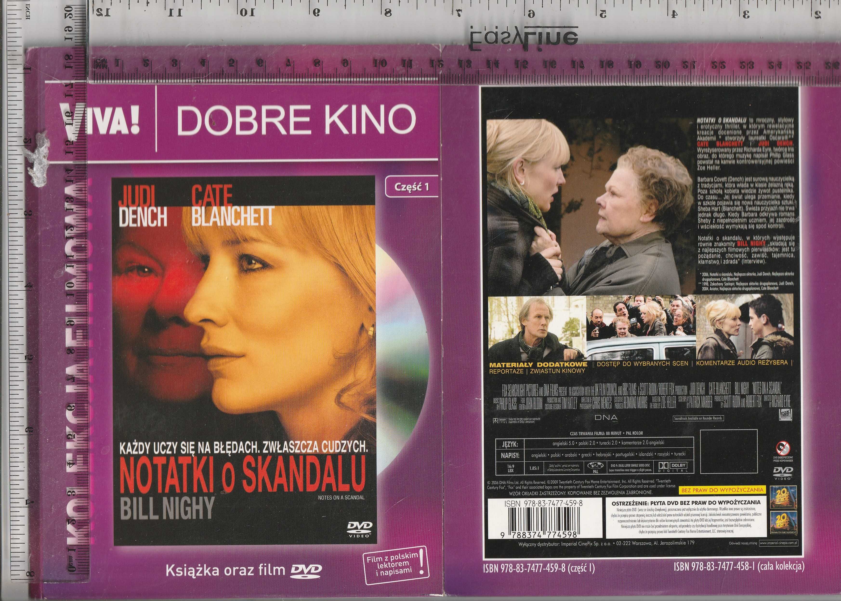 Notatki o skandalu część 1 Kate Blanchett DVD