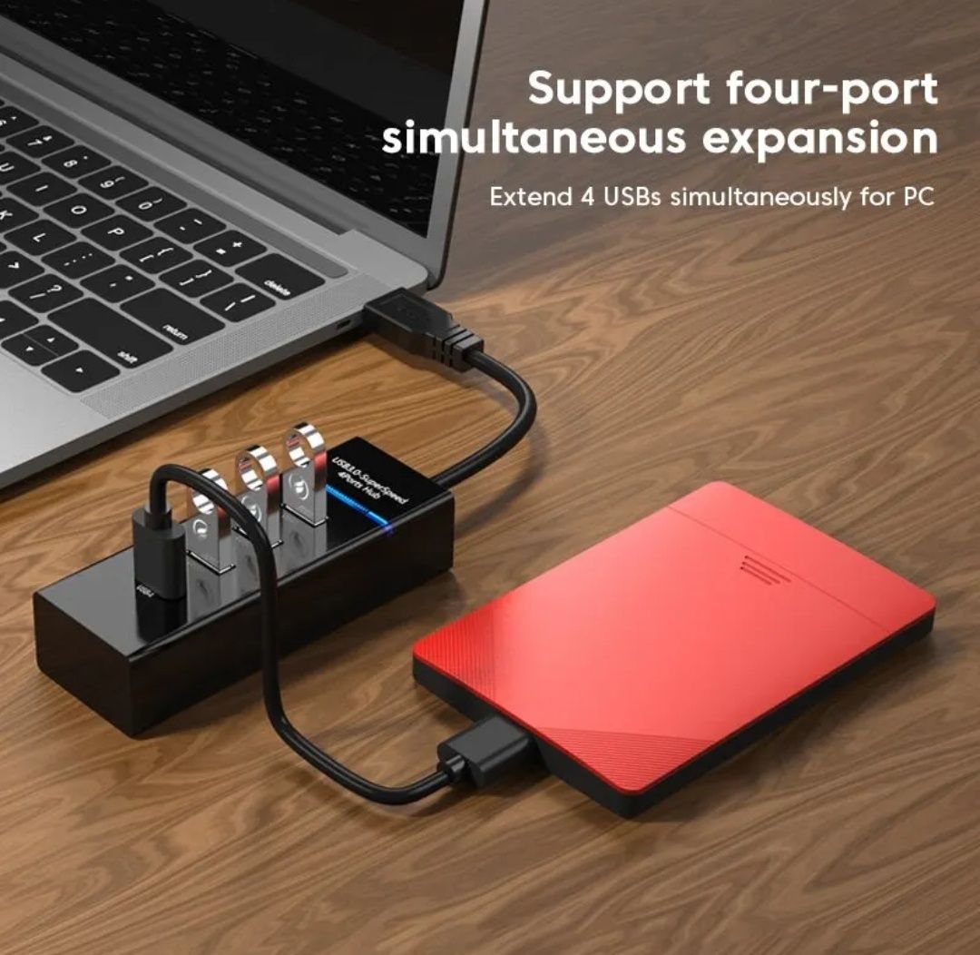 4 portowy hub USB 3.0